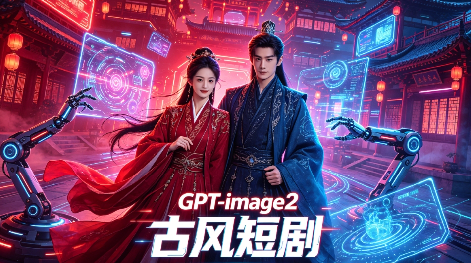 用GPT-image2两步直出古风短剧海报｜附指令